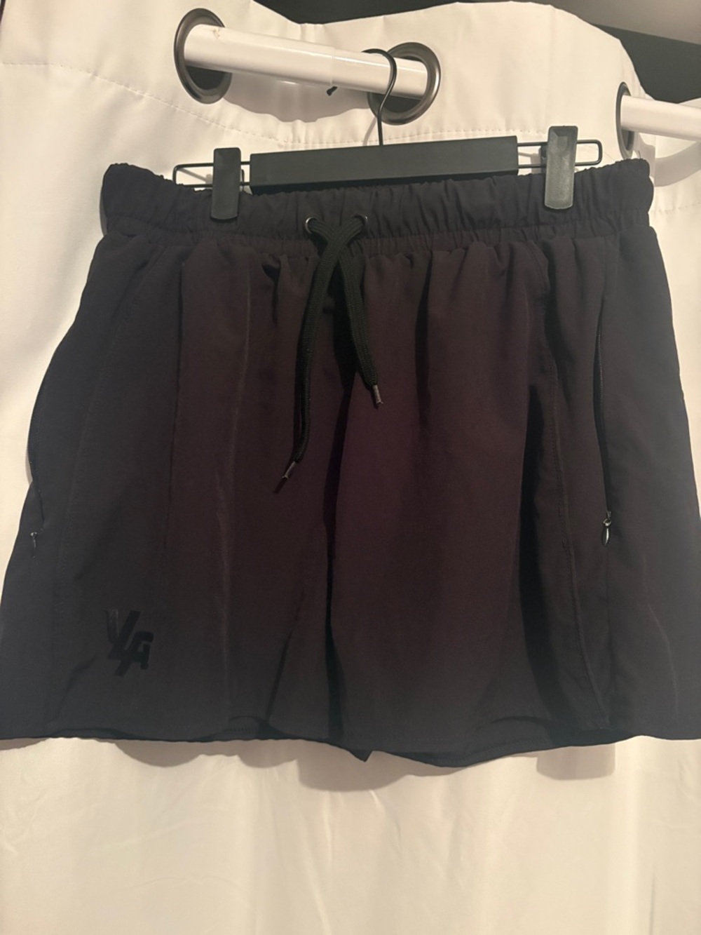 YoungLA Black Elastic Drawstring Shorts